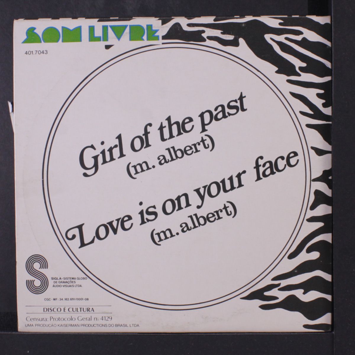 girl of the past / love is on your face by PETER MCGREEN