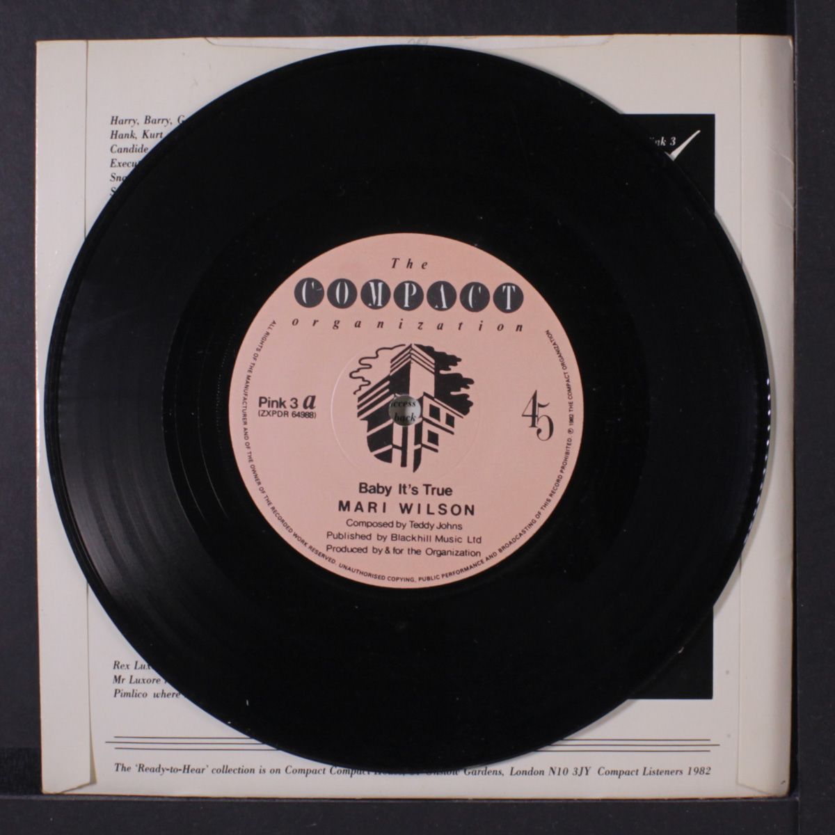 baby it's true / you look so good by MARI WILSON