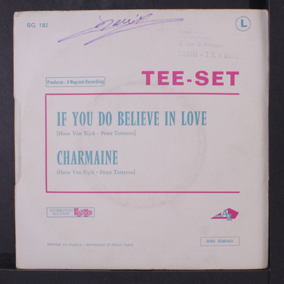 if you do believe in love / charmaine by TEE-SET