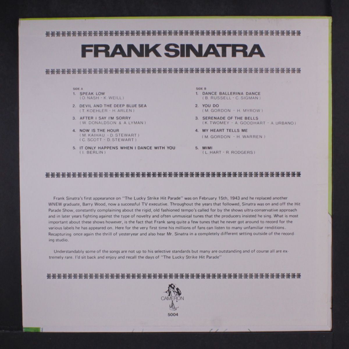 frank sinatra by FRANK SINATRA