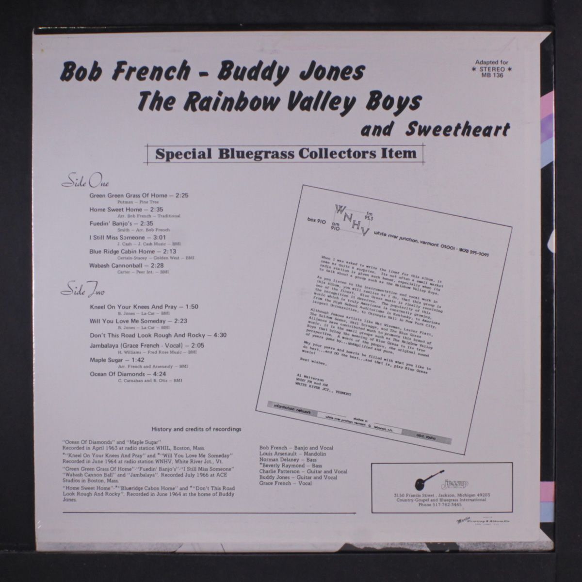 sing and pick bluegrass favorites by RAINBOW VALLEY BOYS