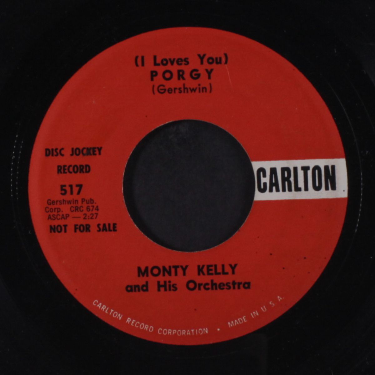 (i loves you porgy / tango bongo) by MONTY KELLY