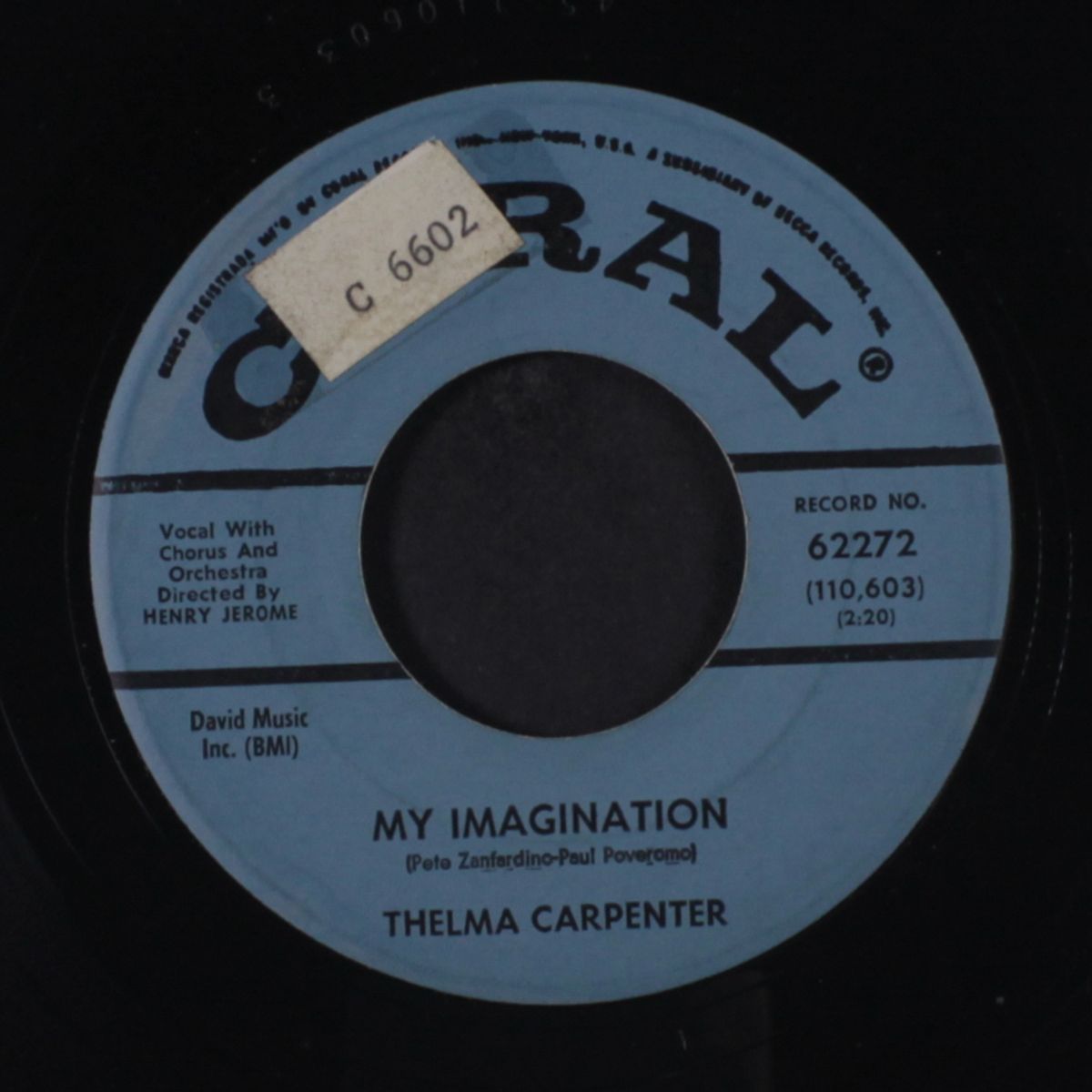 heartaches / my imagination by THELMA CARPENTER