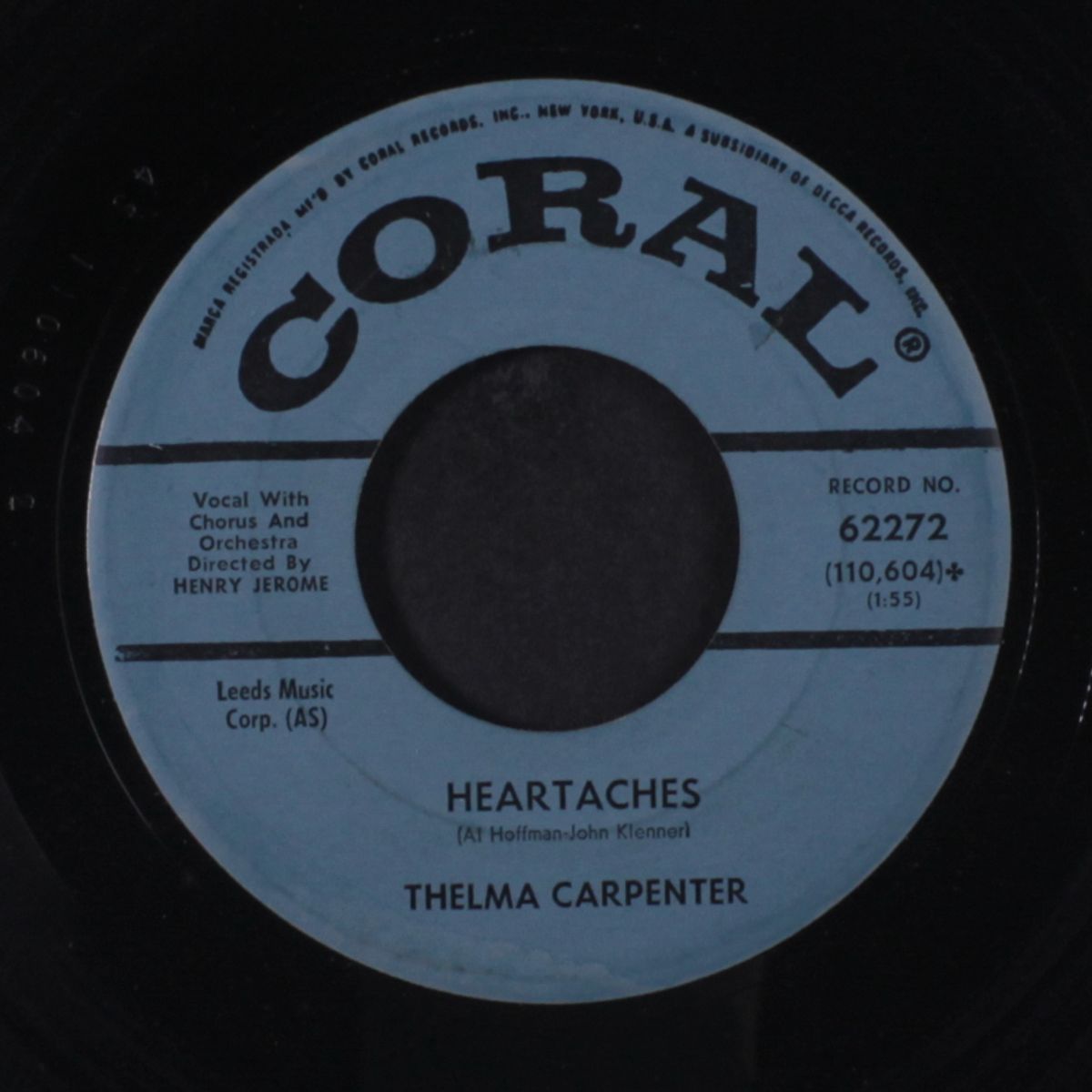 heartaches / my imagination by THELMA CARPENTER
