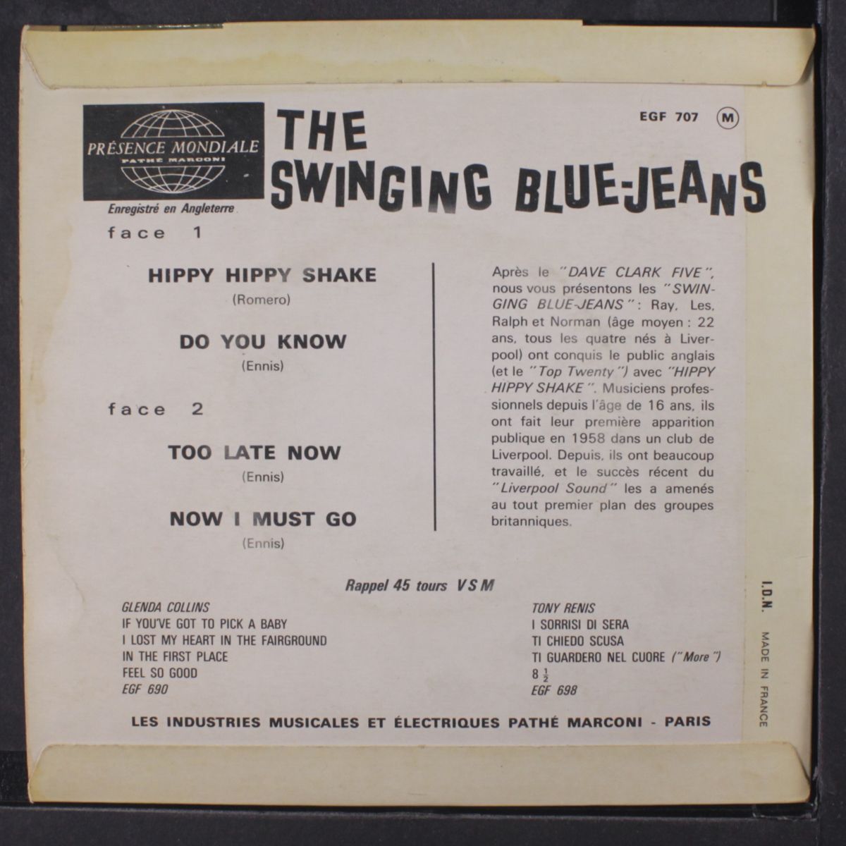 hippy hippy shake + 3 by SWINGING BLUE JEANS