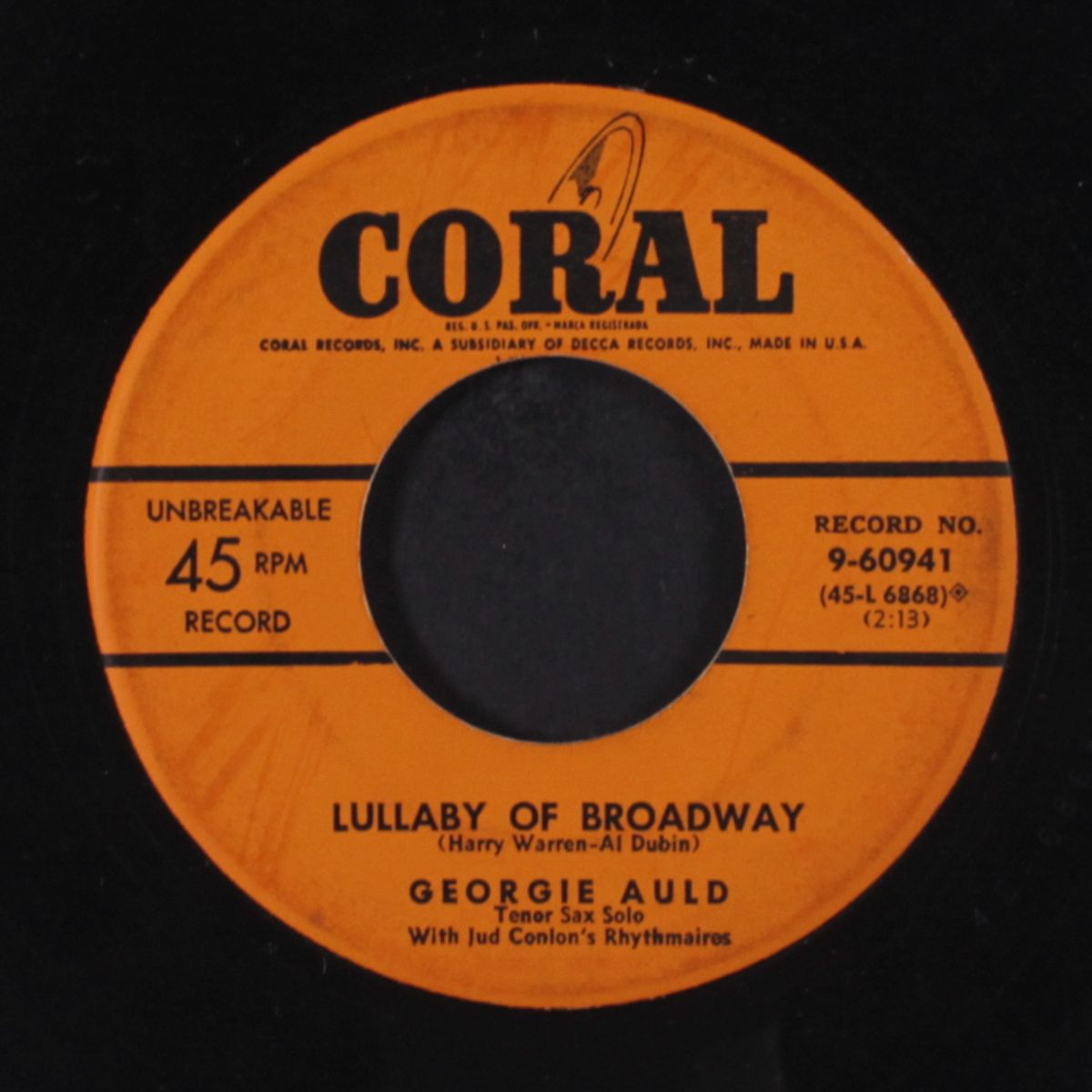 harlem nocturne / lullaby of broadway by GEORGIE AULD