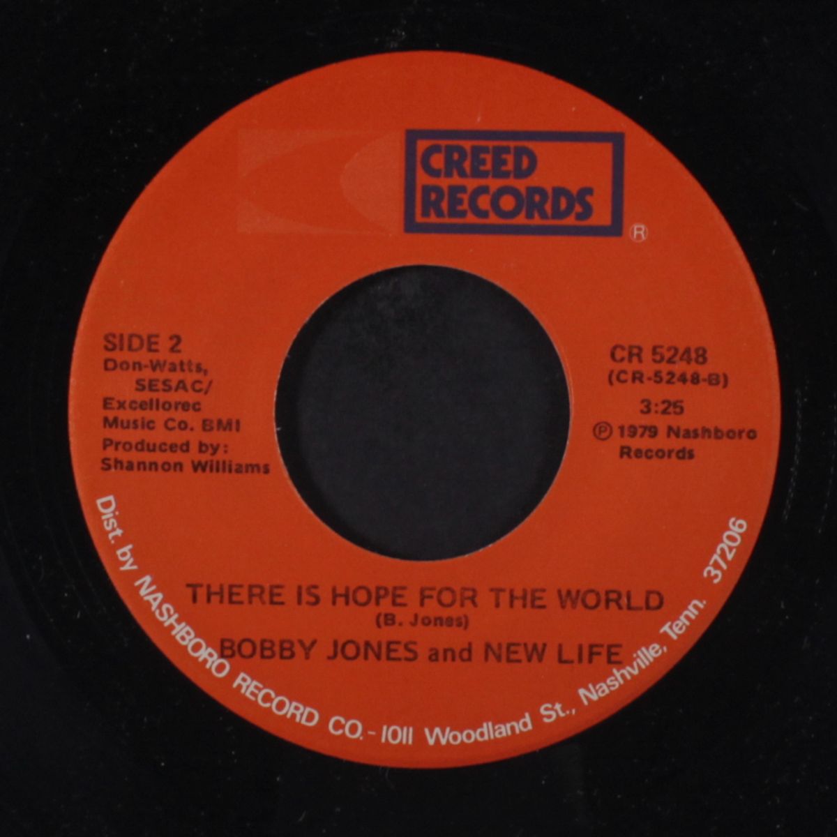 there is hope for this world / he will step right in on time by BOBBY JONES & NEW LIFE