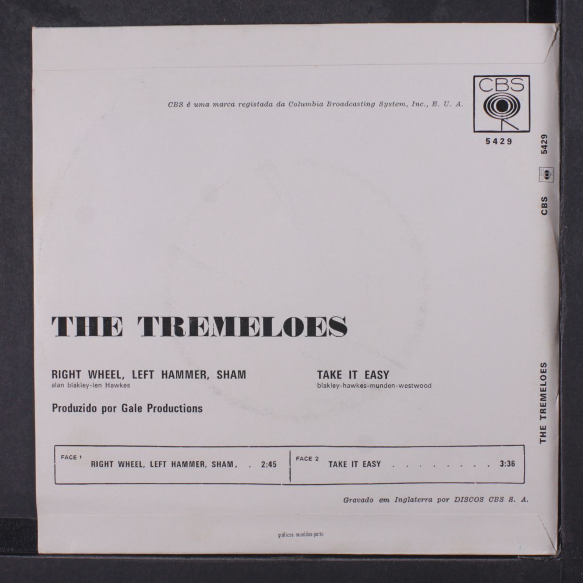 right wheel, left hammer, sham / take it easy by TREMELOES