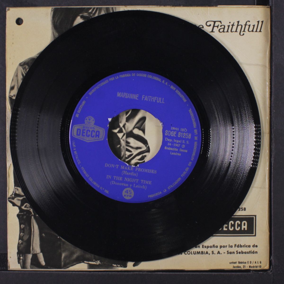 don't make promises ep by MARIANNE FAITHFUL