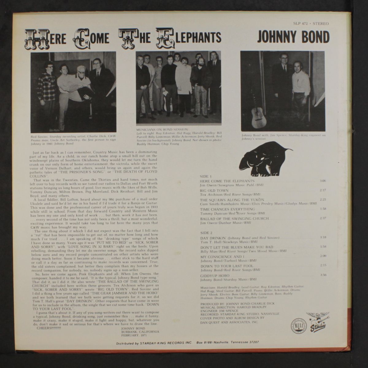 here come the elephants by JOHNNY BOND
