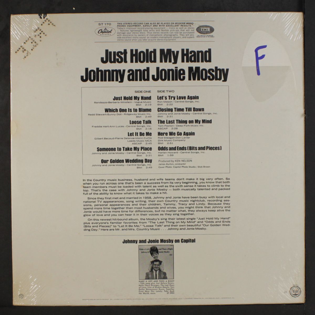 just hold my hand by JOHNNY & JONIE MOSBY