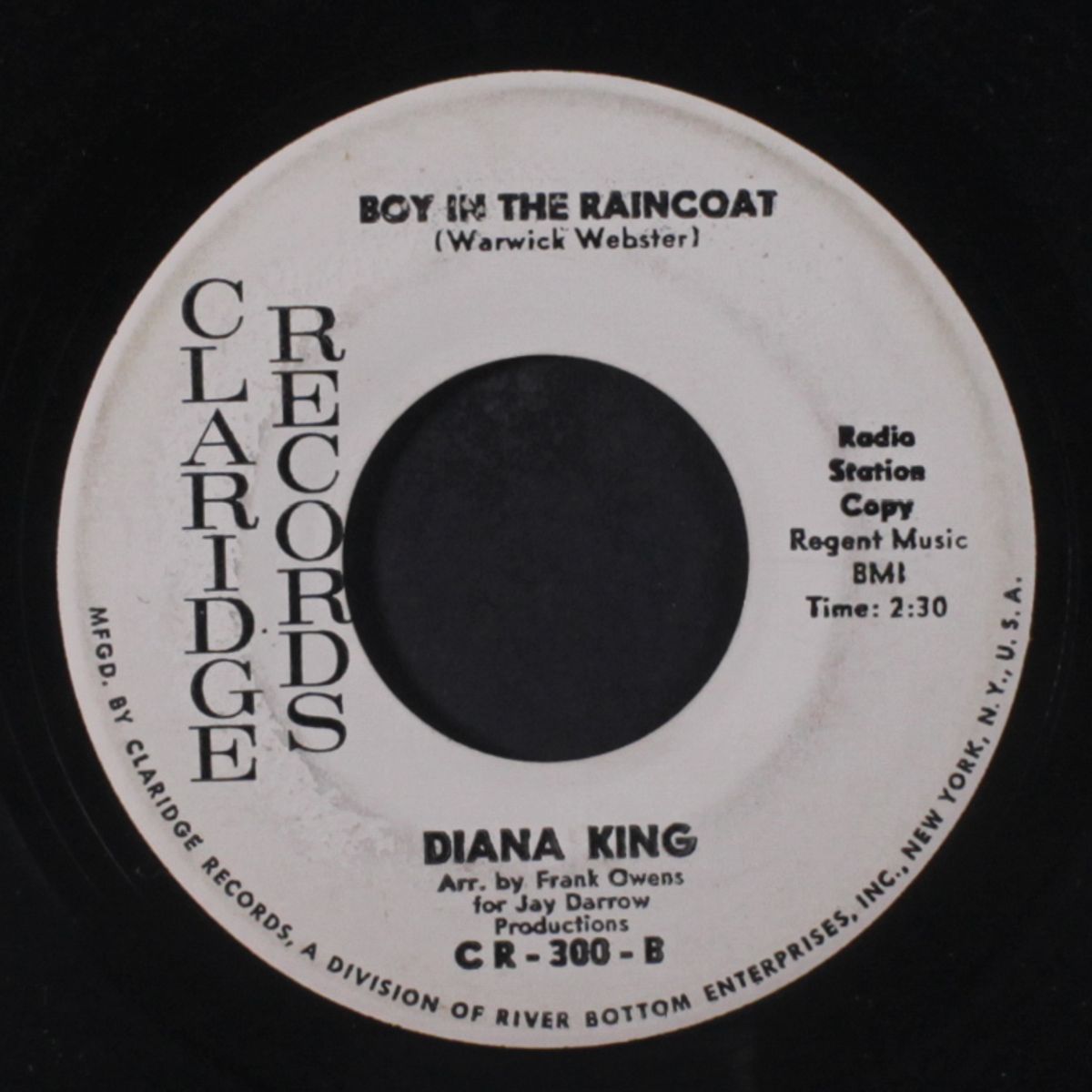 boy in the raincoat / that kind of love by DIANA KING