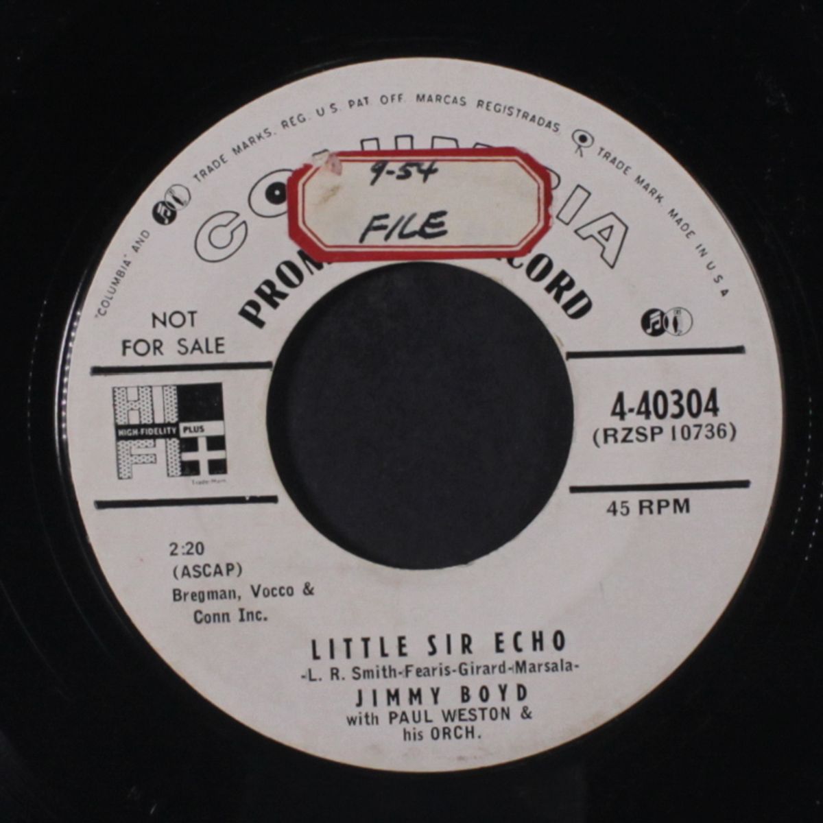 little sir echo / the little white duck by JIMMY BOYD
