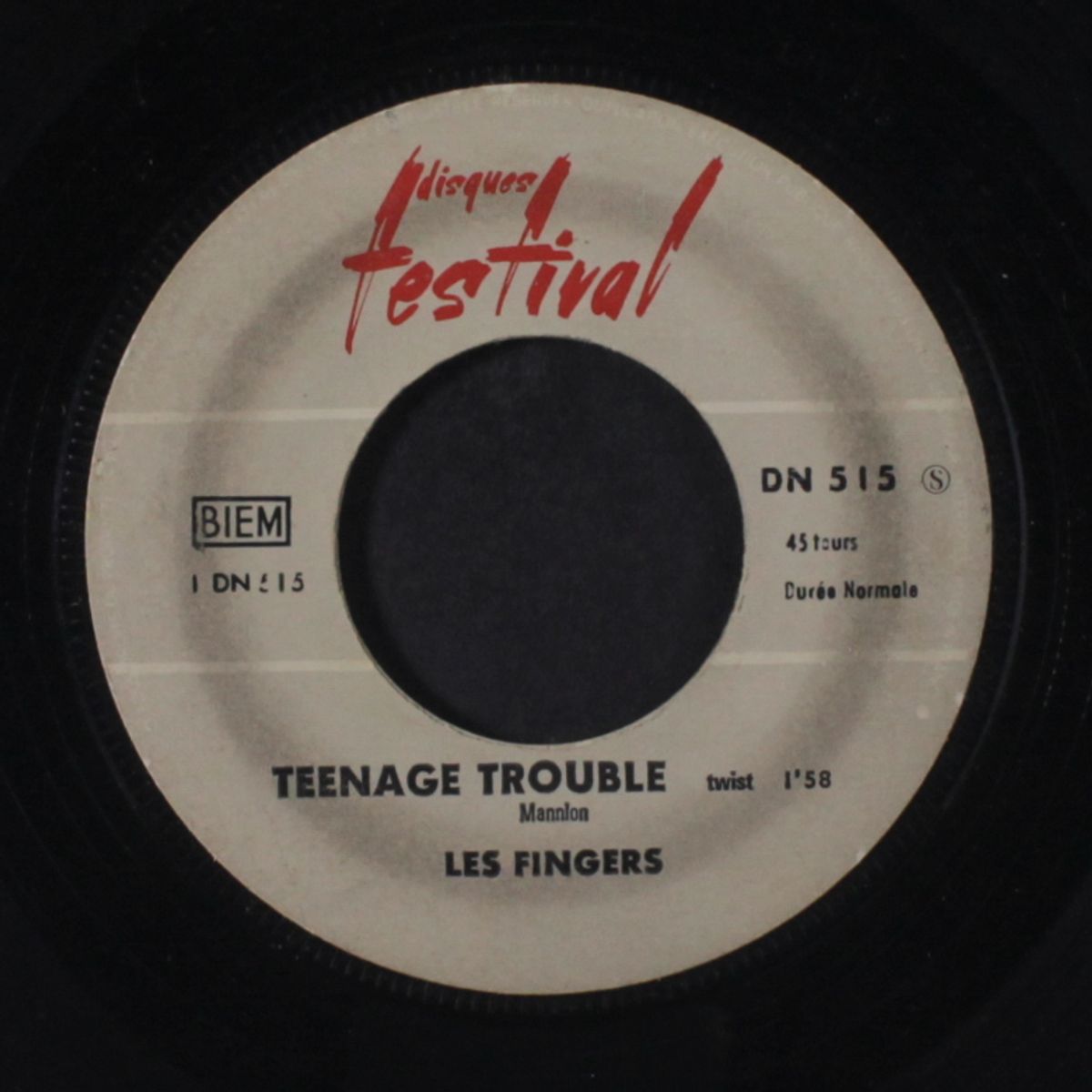 teenage trouble / say wonderful things to me by LES FINGERS