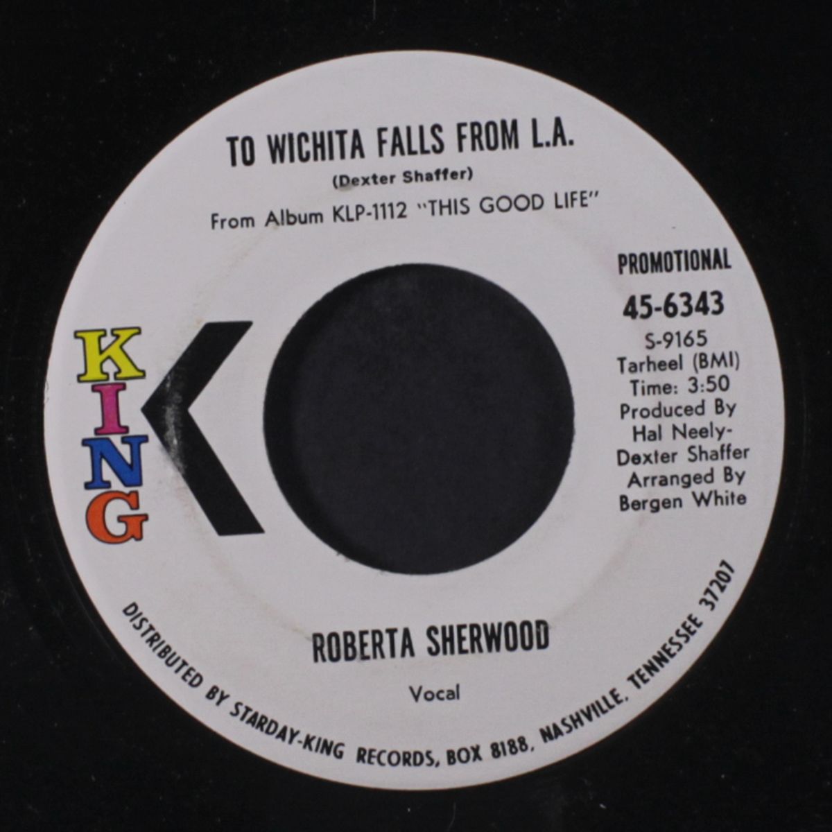 to wichita falls from l.a. / rainmaker by ROBERTA SHERWOOD