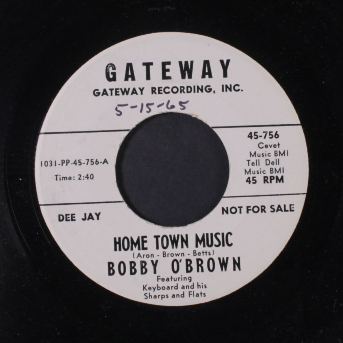 home town music / blank by BOBBY O'BROWN