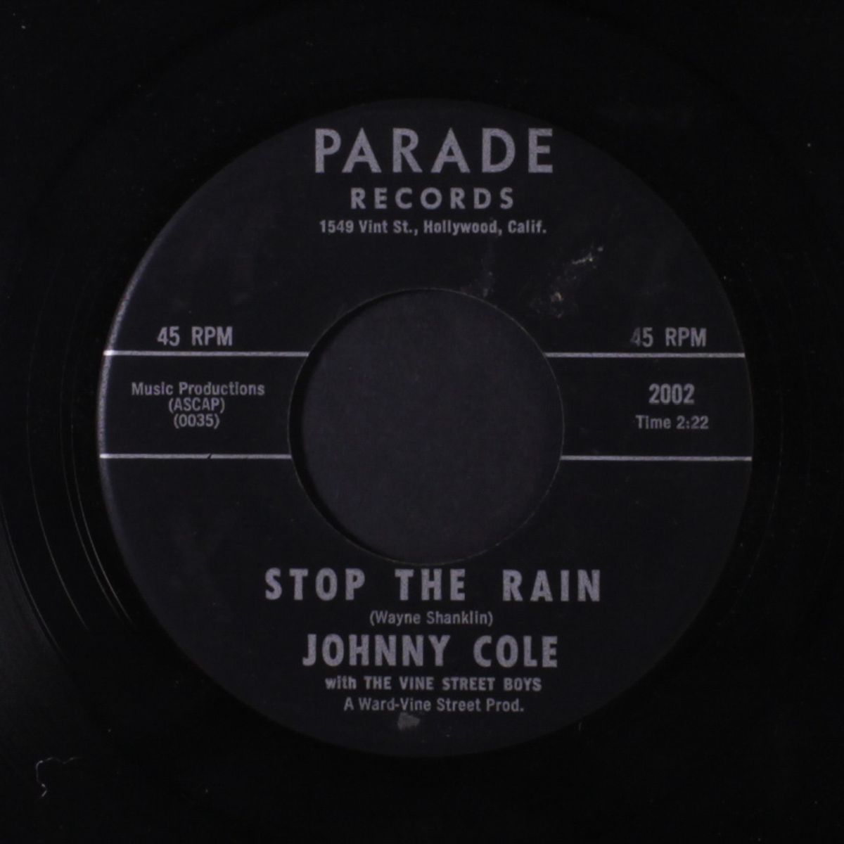 stop the rain / the parts of a flower by JOHNNY COLE