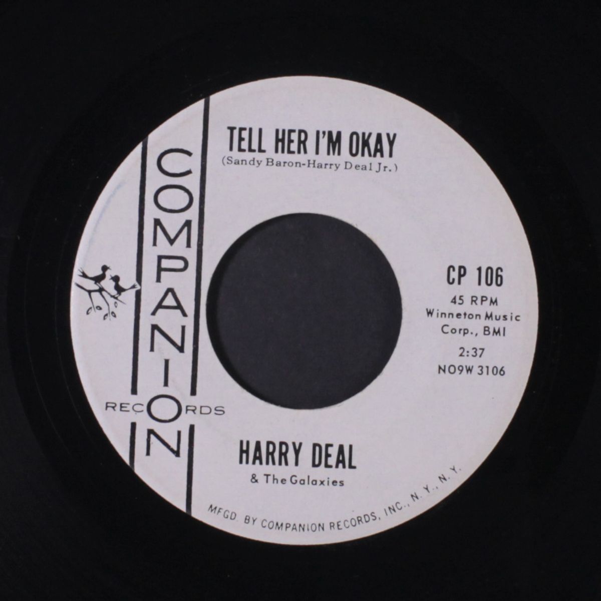 tell her i'm okay / now i lay me down to cry by HARRY DEAL & GALAXIES