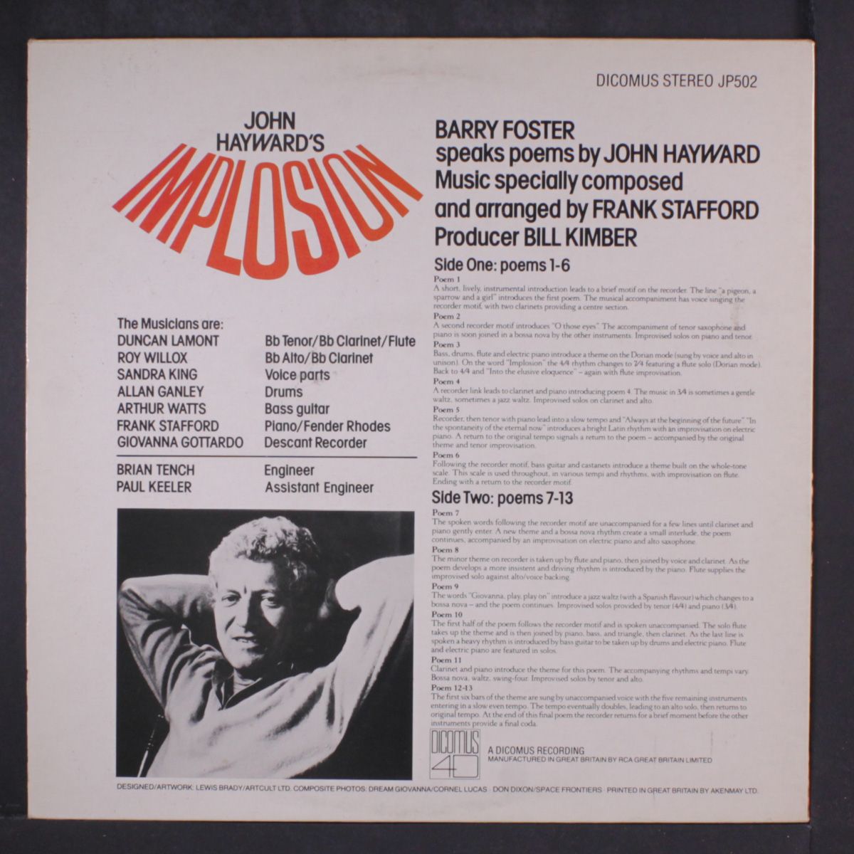 john hayward's implosion by BARRY FOSTER / FRANK STAFFORD