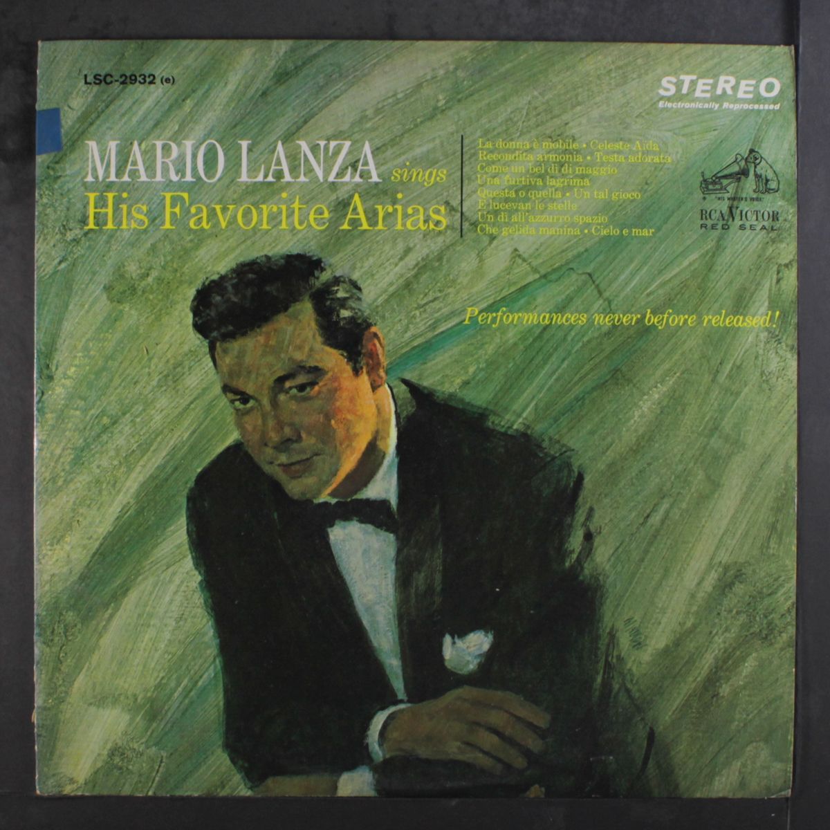 his favorite arias by MARIO LANZA