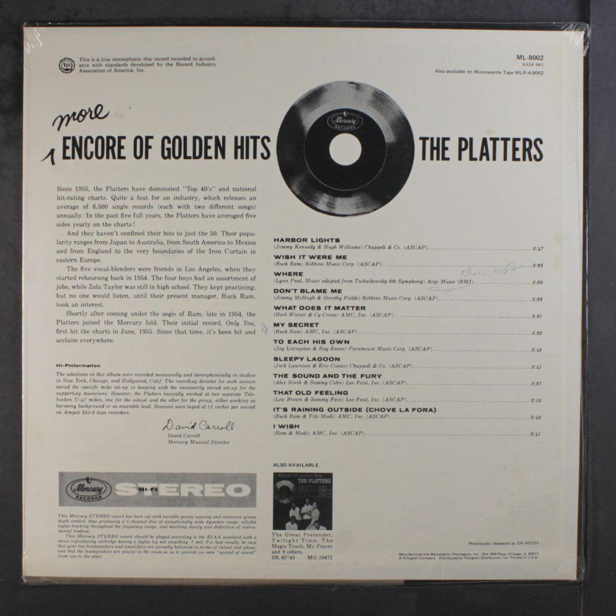 more encore of golden hits by PLATTERS