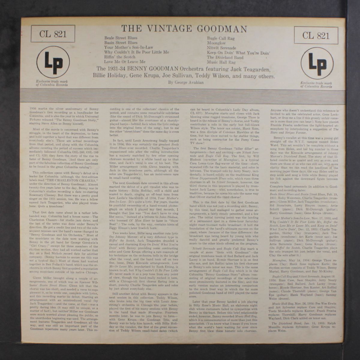 the vintage goodman by BENNY GOODMAN