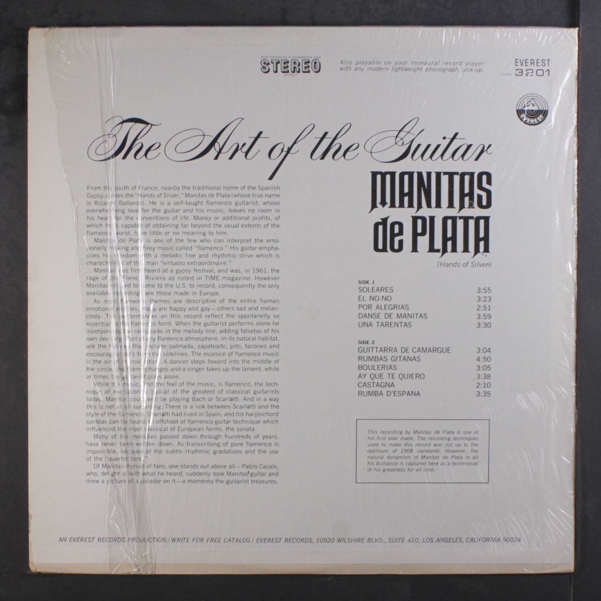 the art of the guitar by MANITAS DE PLATA