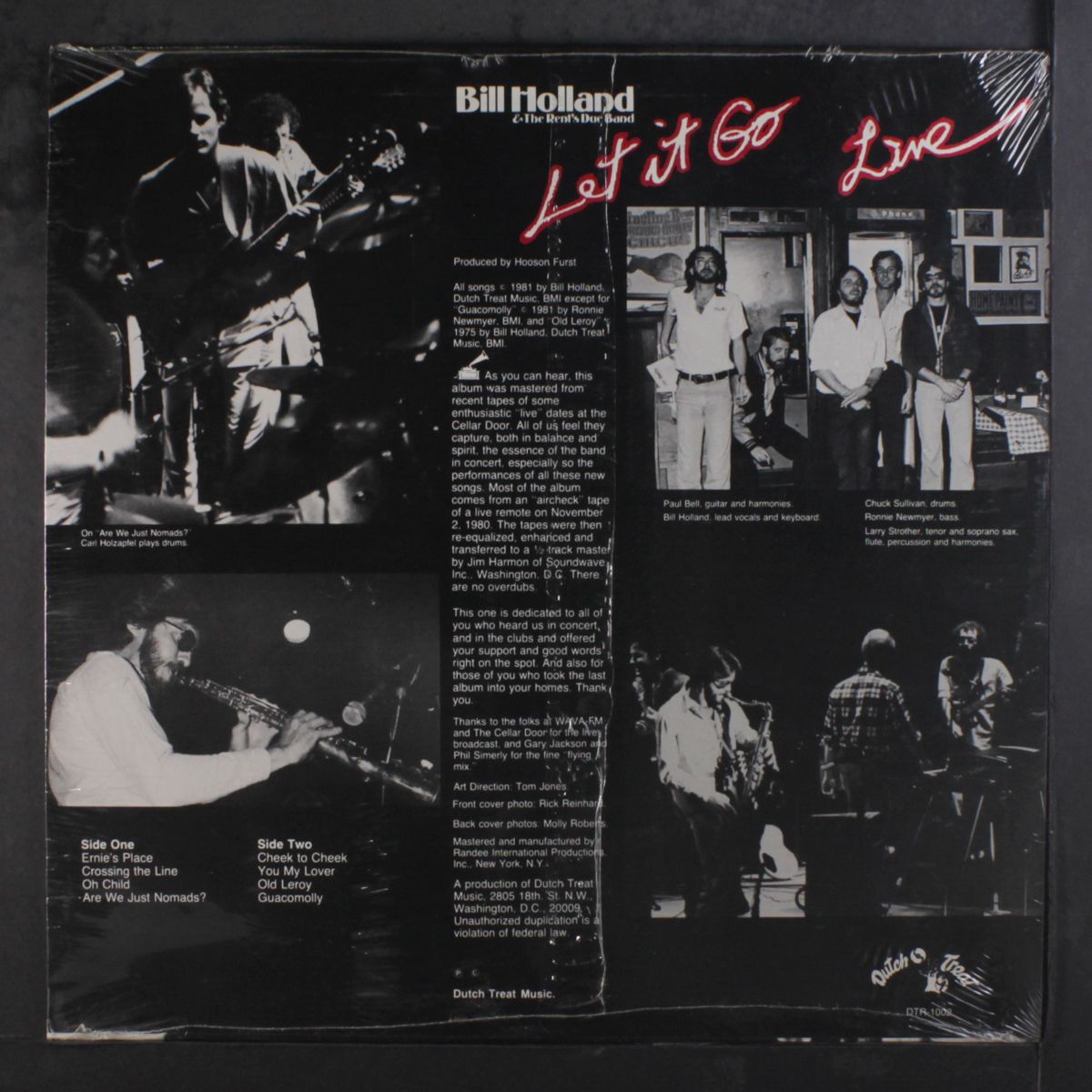 let it go, live by BILL HOLLAND