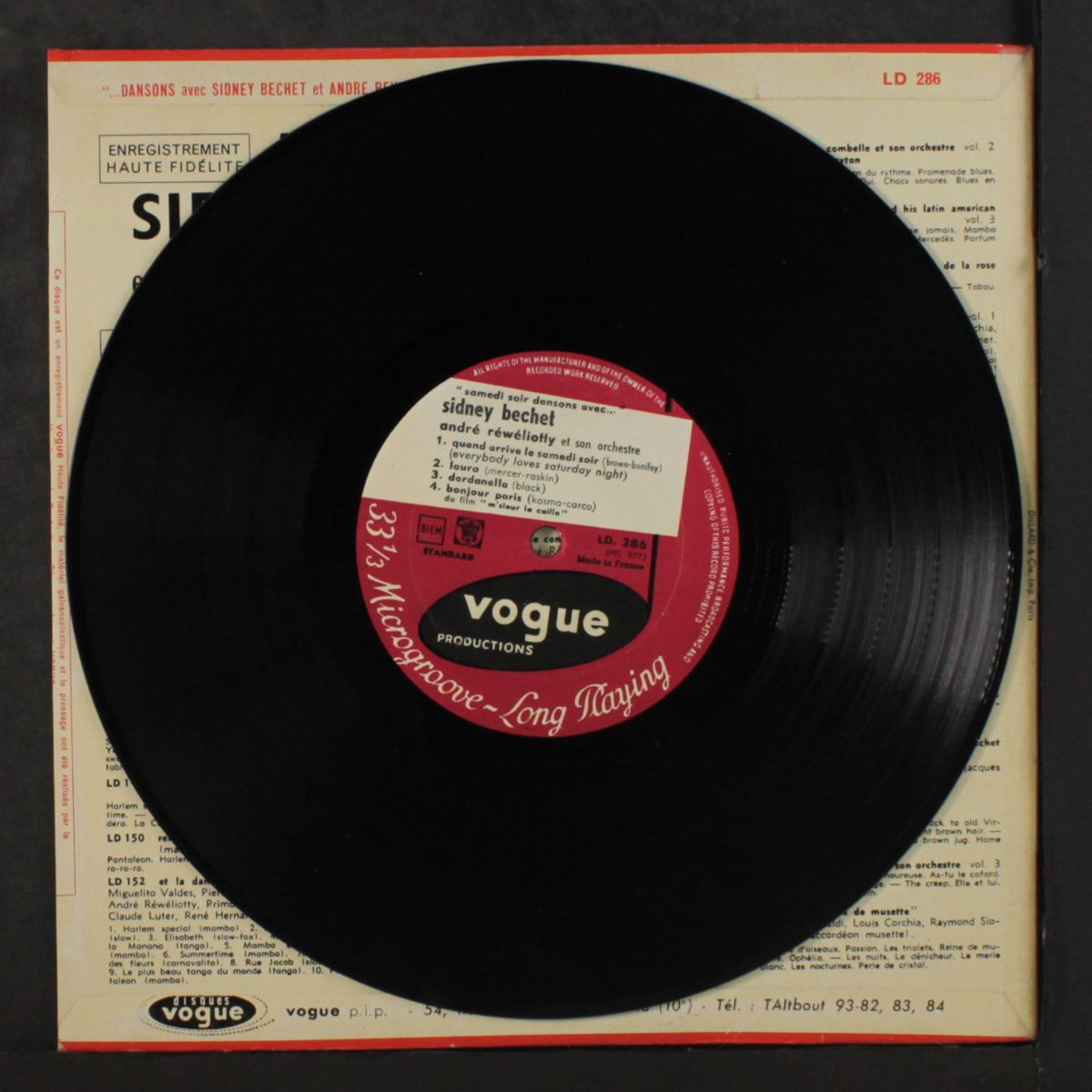 dansons avec by SIDNEY BECHET