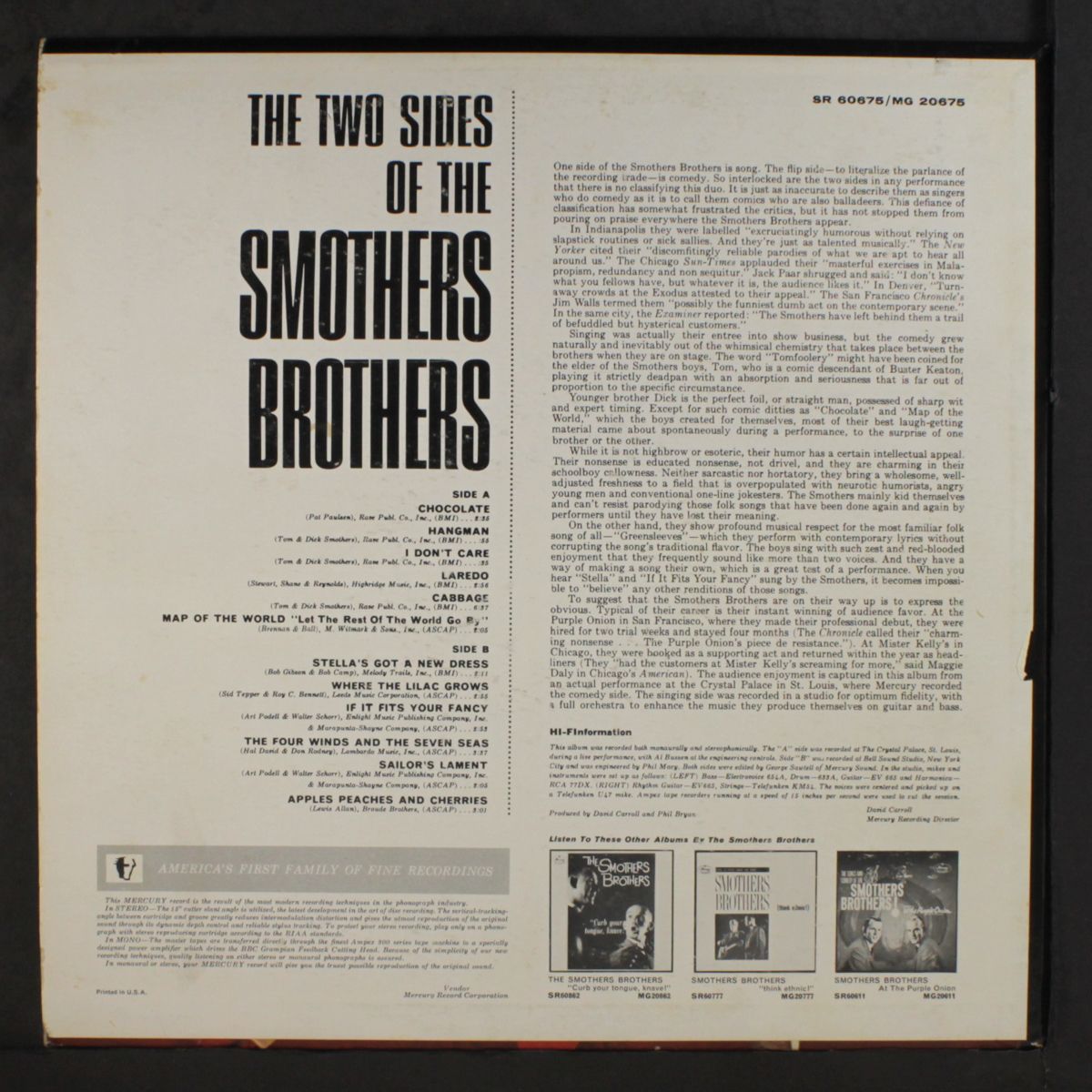 two sides of by SMOTHERS BROTHERS