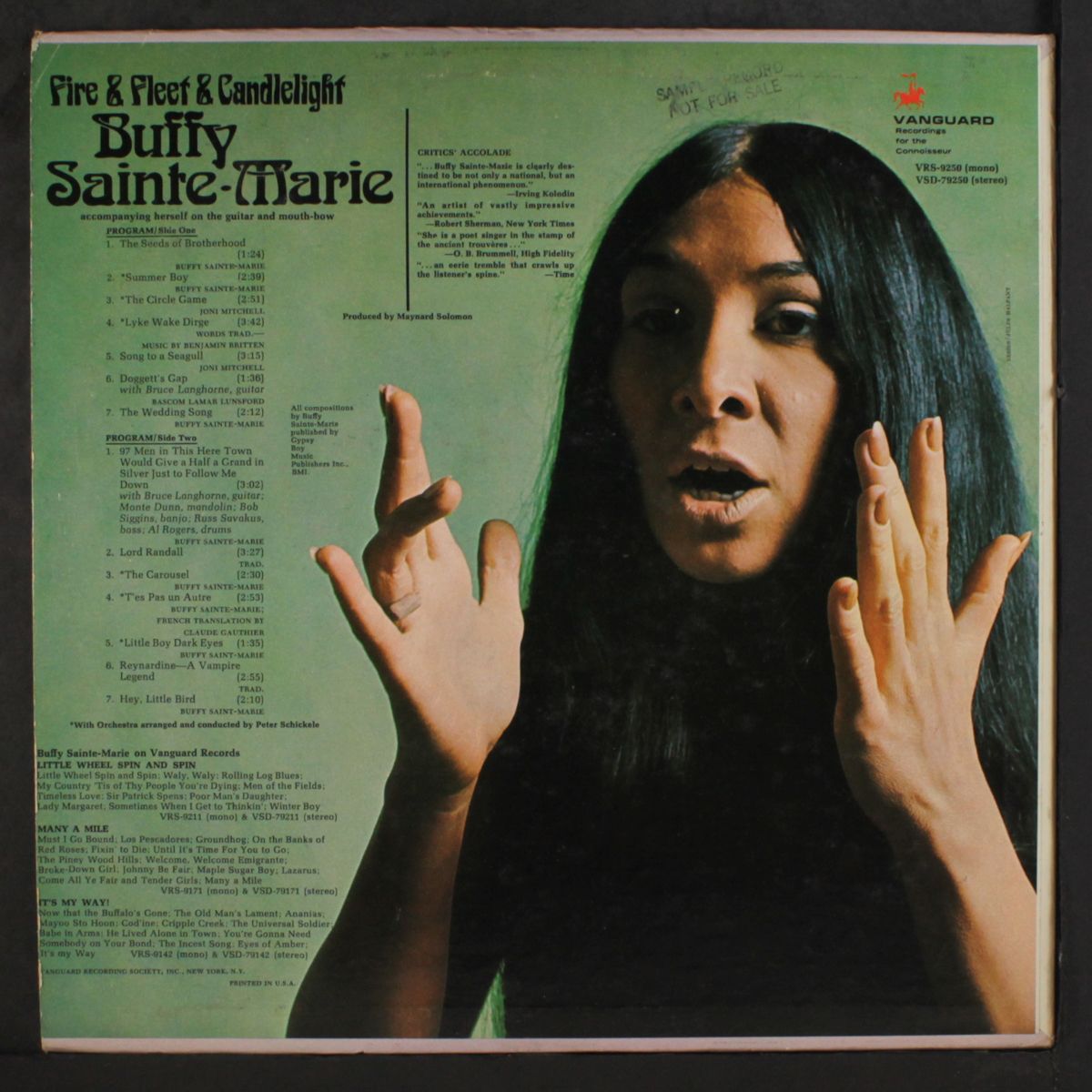 fire & fleet & candlelight by BUFFY SAINTE-MARIE
