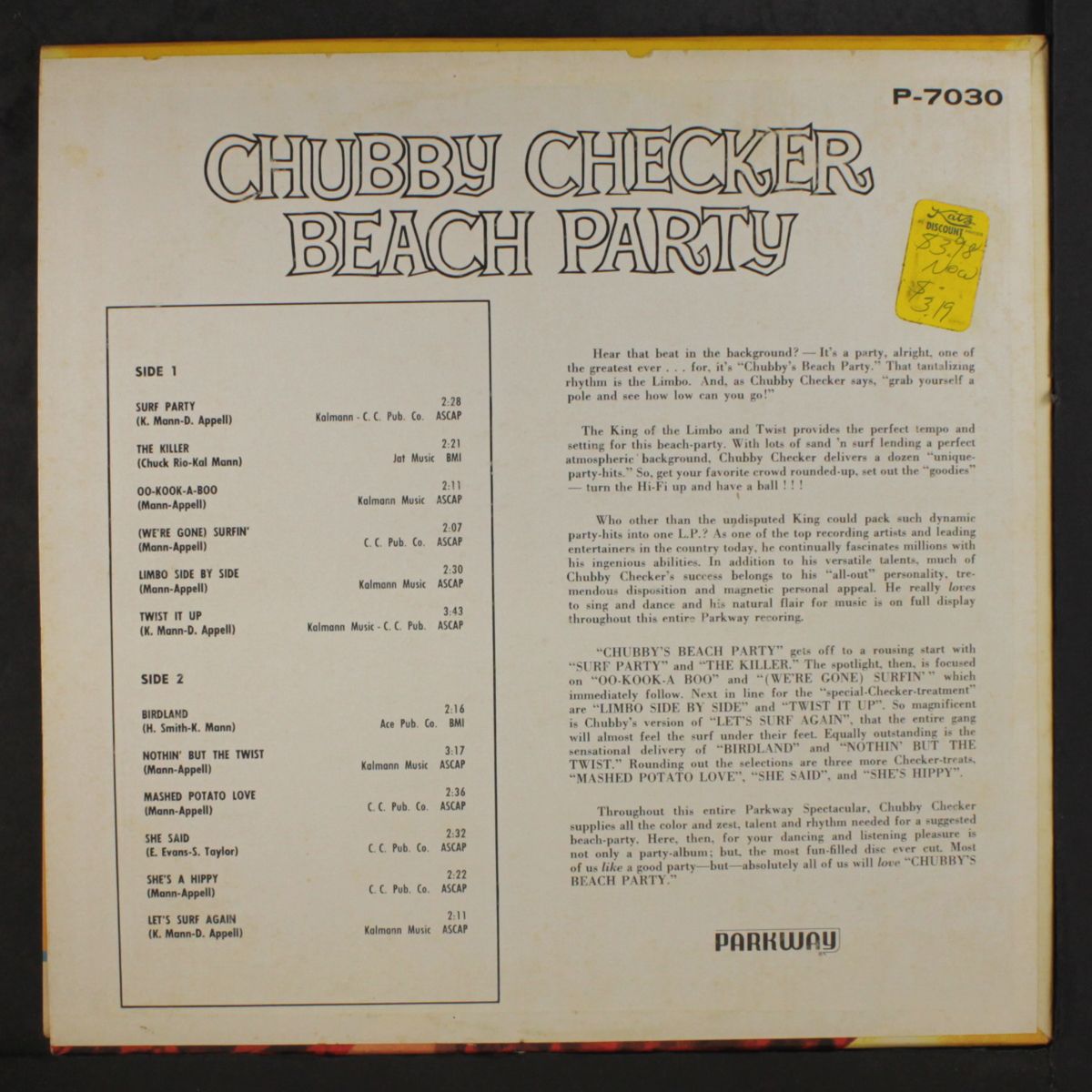 beach party by CHUBBY CHECKER