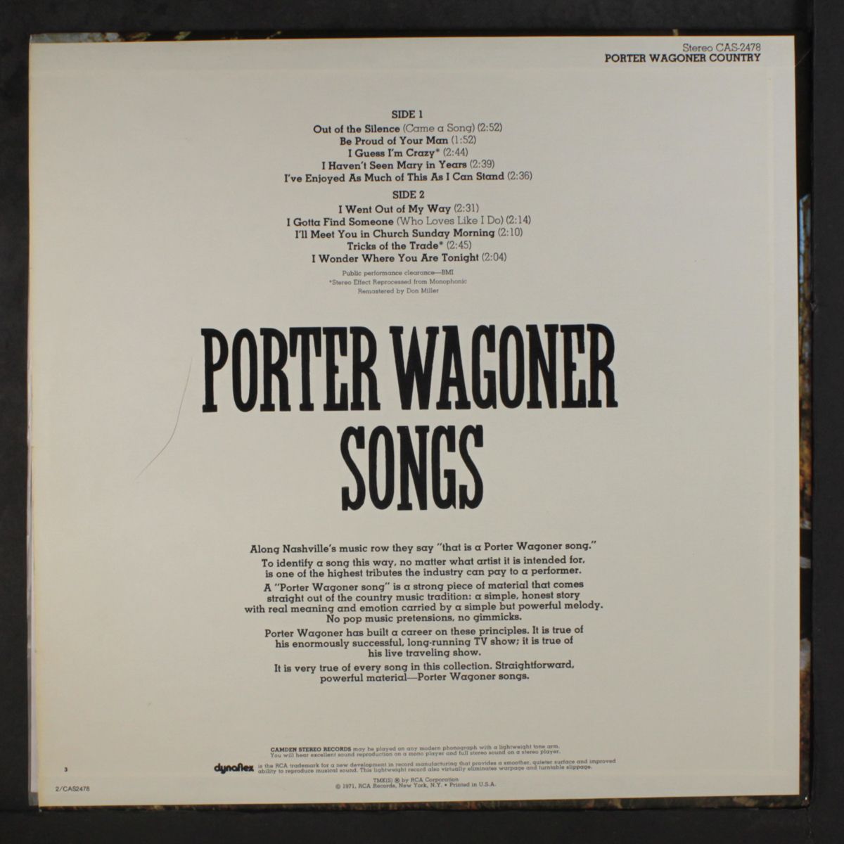 country by PORTER WAGONER