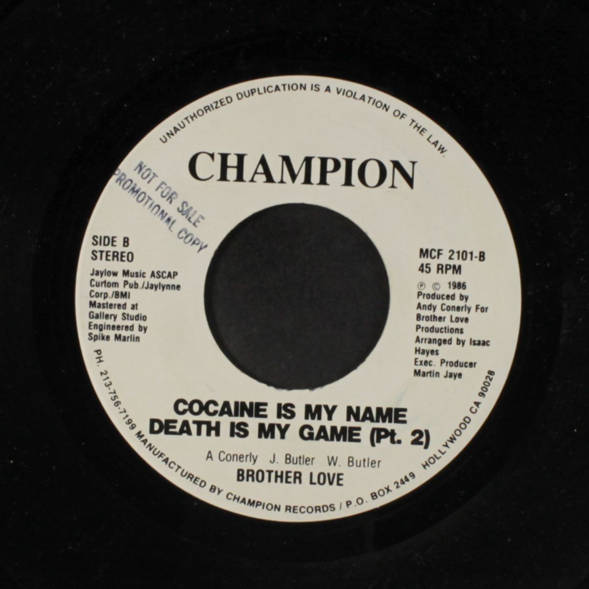 cocaine is my name death is my game / pt. 2 by BROTHER LOVE