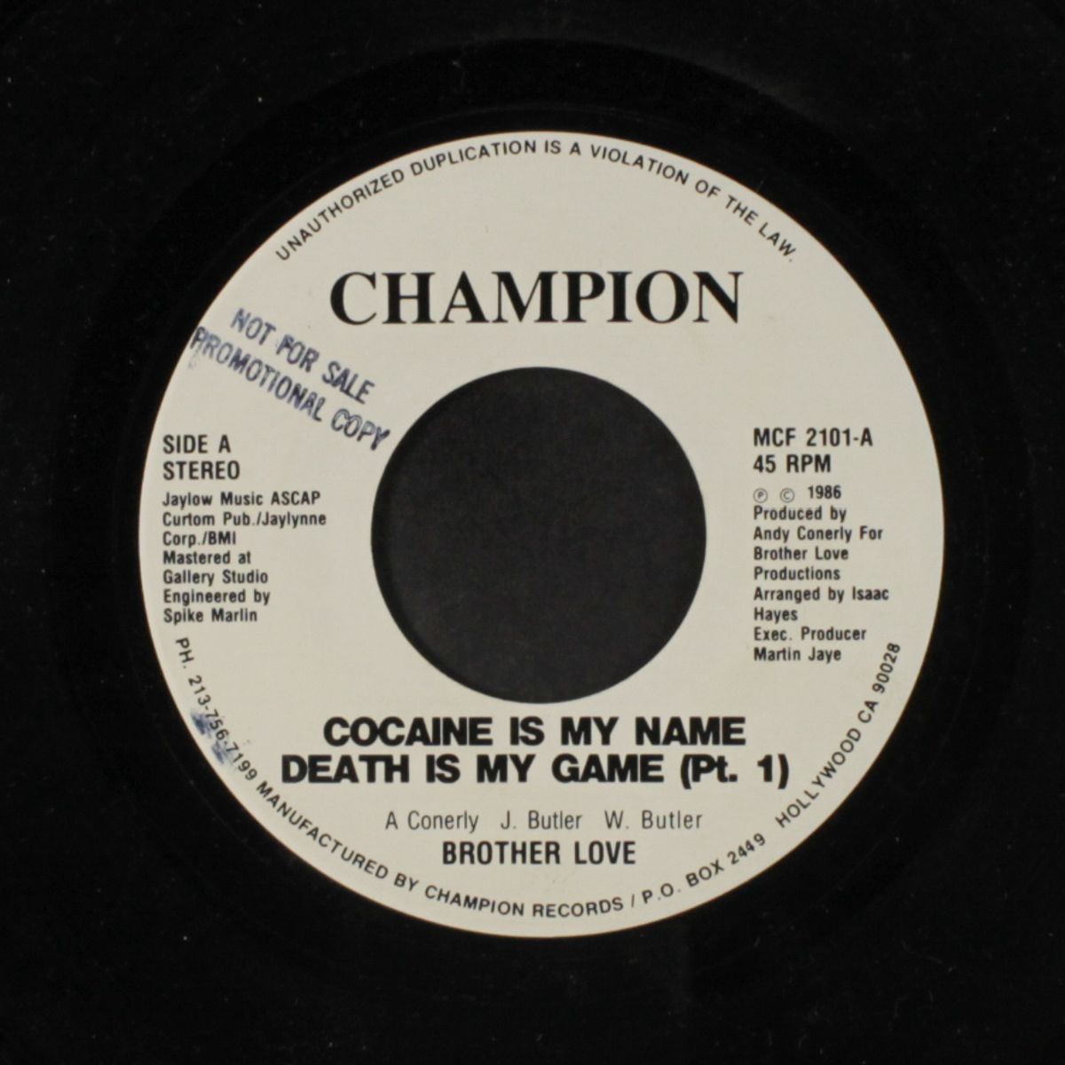 cocaine is my name death is my game / pt. 2 by BROTHER LOVE
