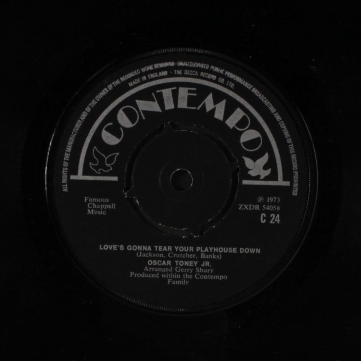 love's gonna tear your playhouse down by OSCAR TONEY, JR.