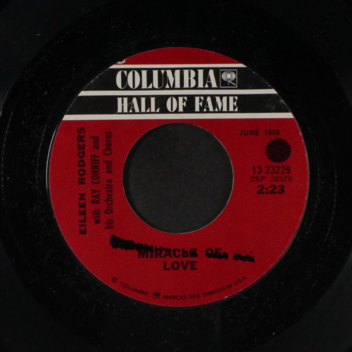 treasure of your love / miracle of love by EILEEN RODGERS