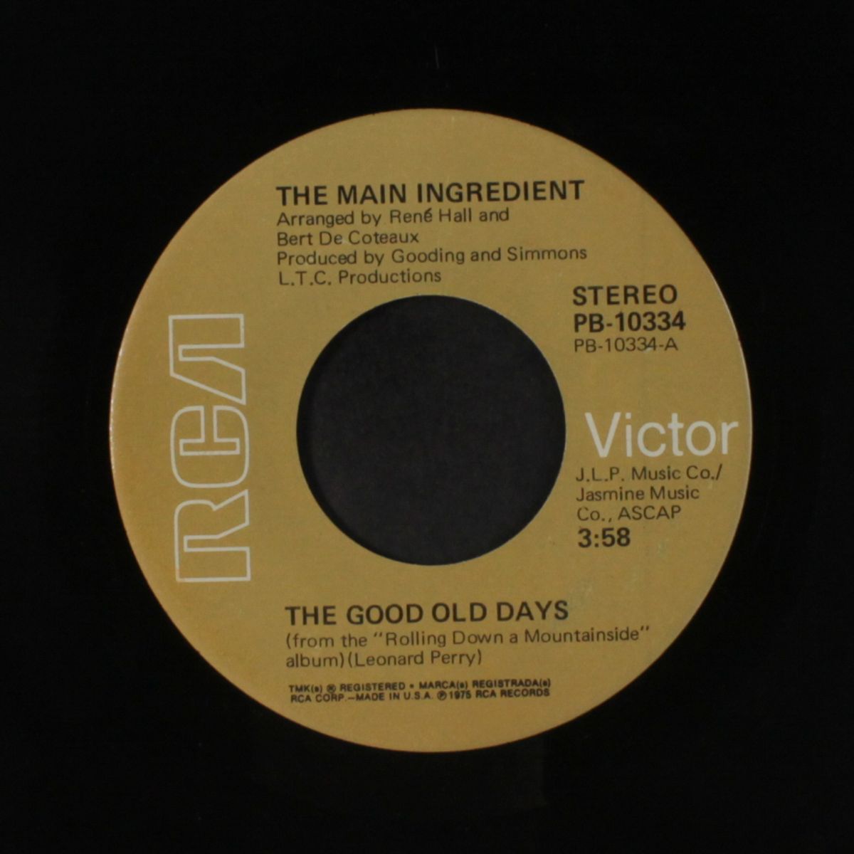 i want to make you glad / the good old days by MAIN INGREDIENT