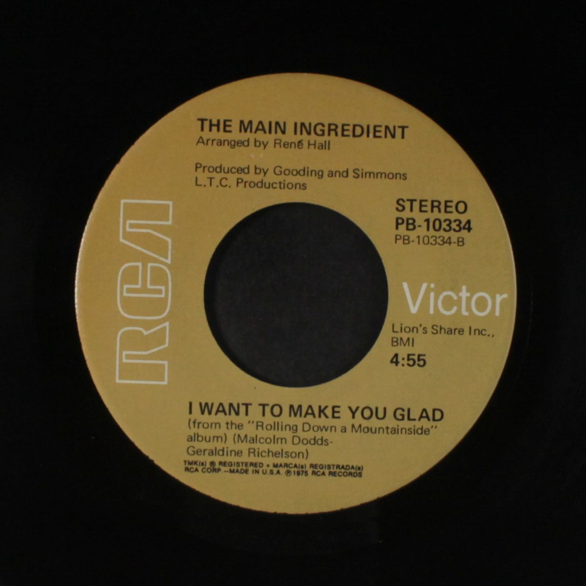 i want to make you glad / the good old days by MAIN INGREDIENT