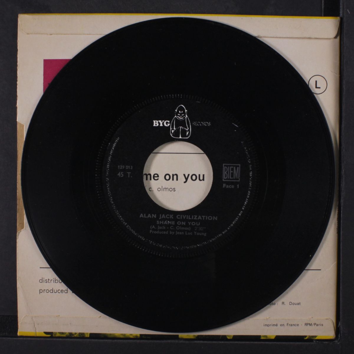 shame on you / baby don't you coe back home by ALAN JACK CIVILIZATION