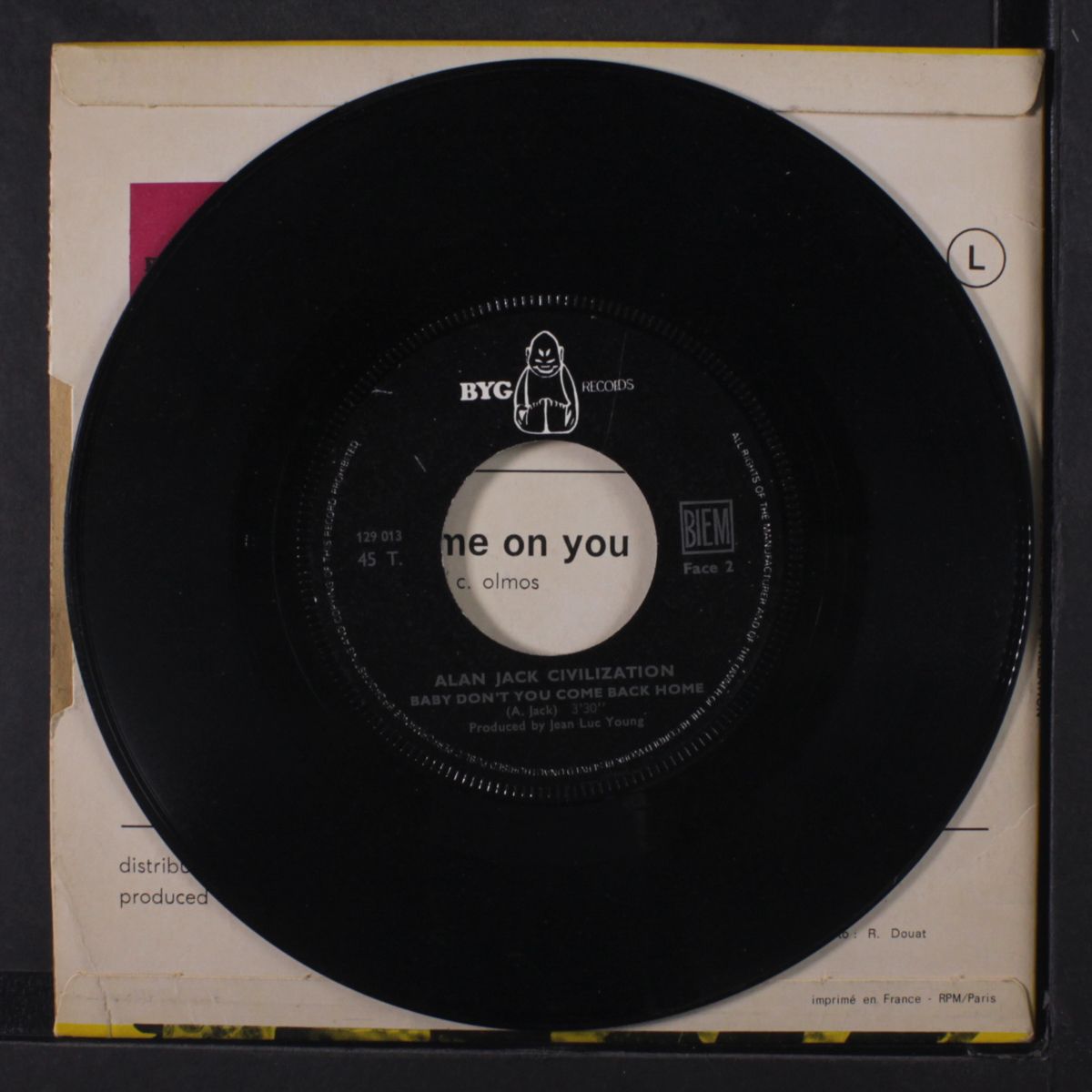 shame on you / baby don't you coe back home by ALAN JACK CIVILIZATION