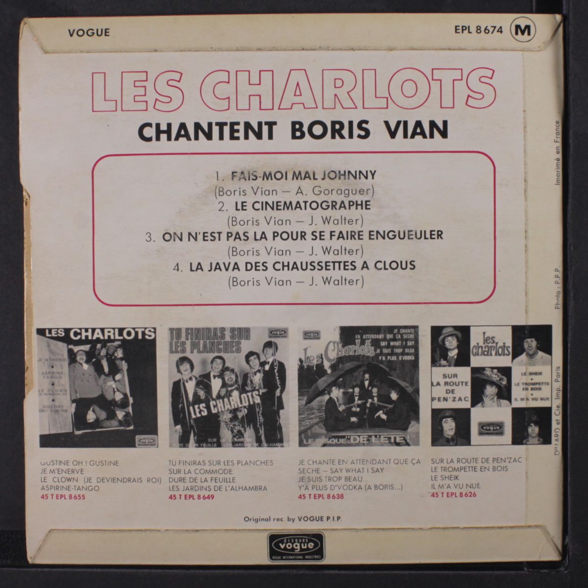 fais moi mal johnny + 3 by LES CHARLOTS