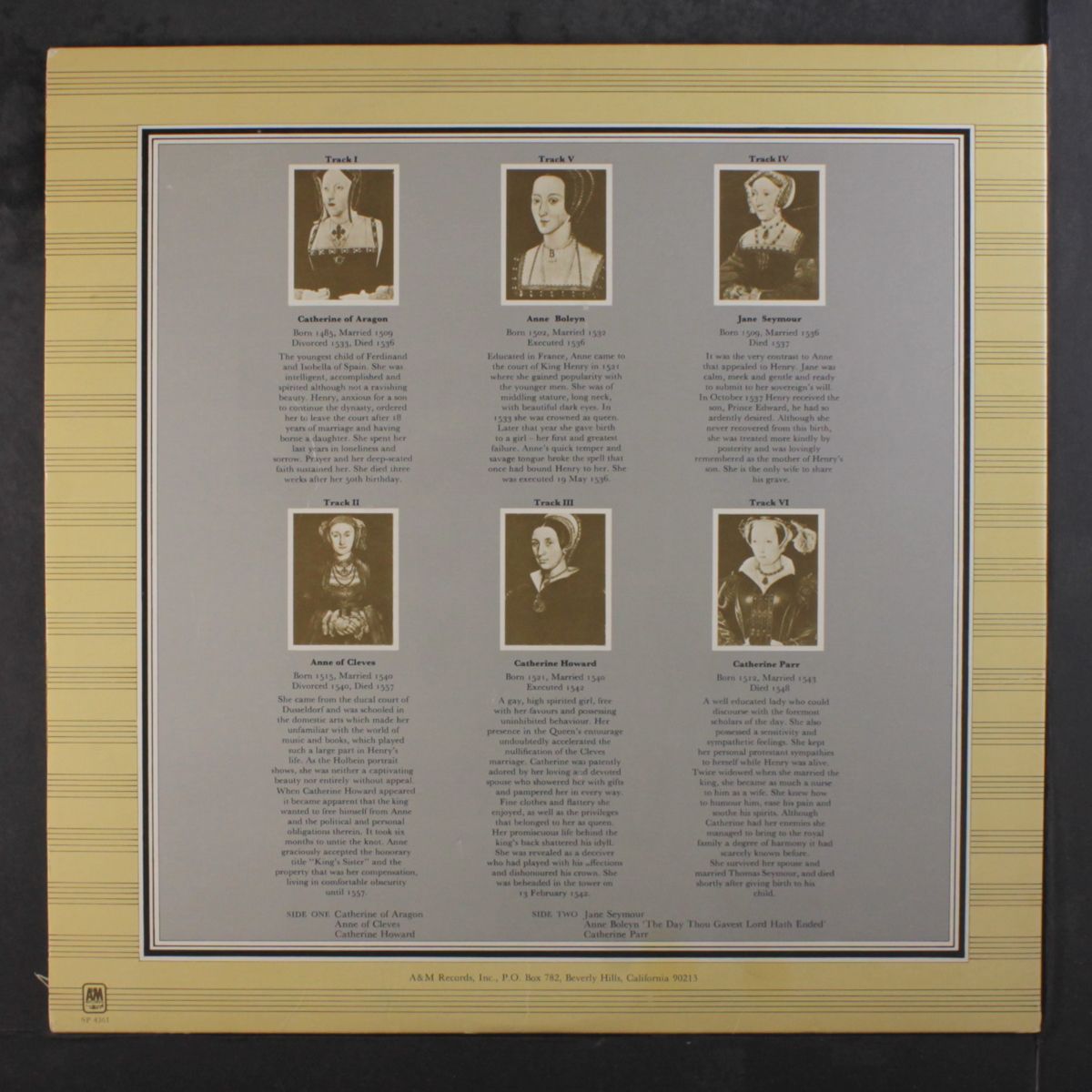 the six wives of henry viii by RICK WAKEMAN