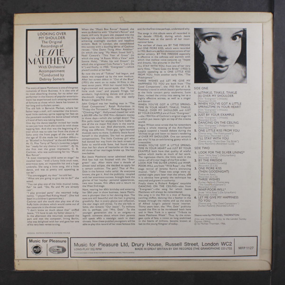 looking over my shoulder by JESSIE MATTHEWS