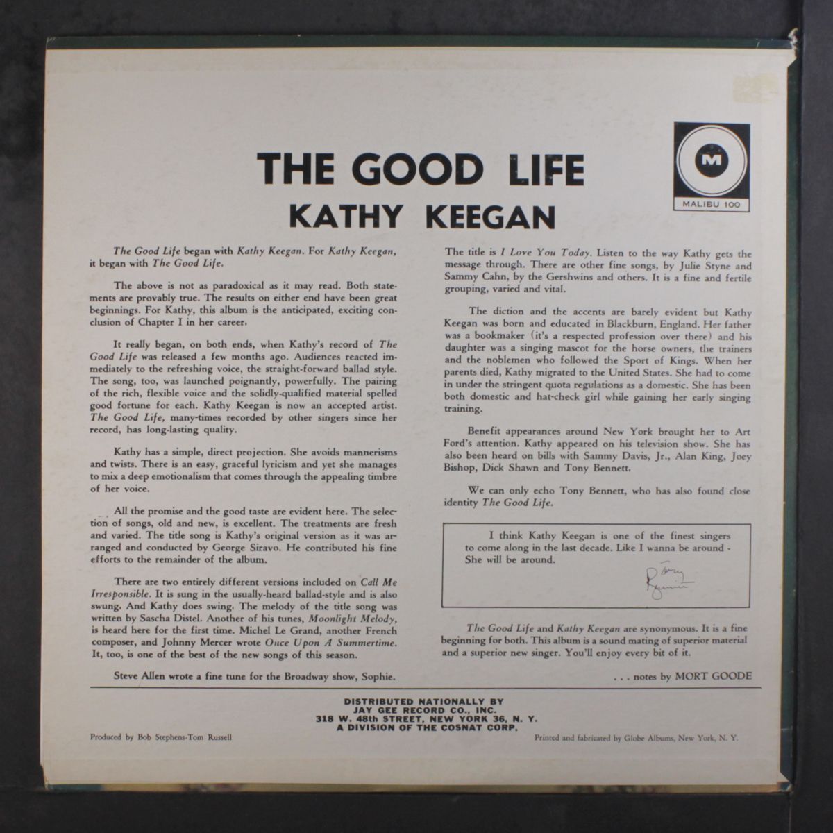 the good life by KATHY KEEGAN