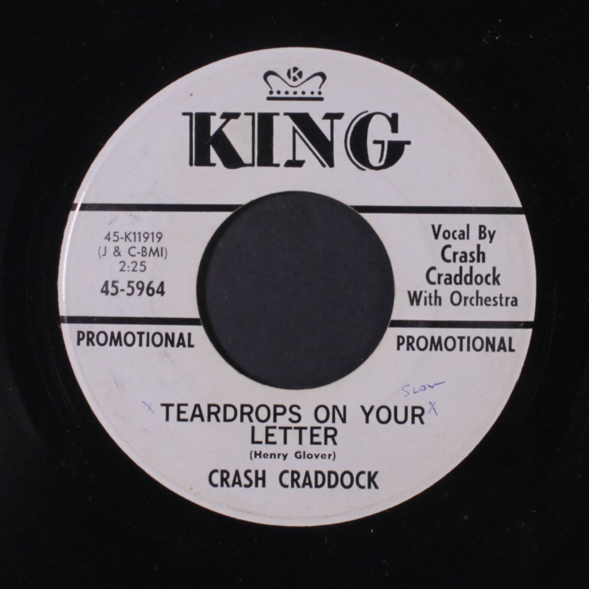 love you more everyday / teardrops on your letter by CRASH CRADDOCK