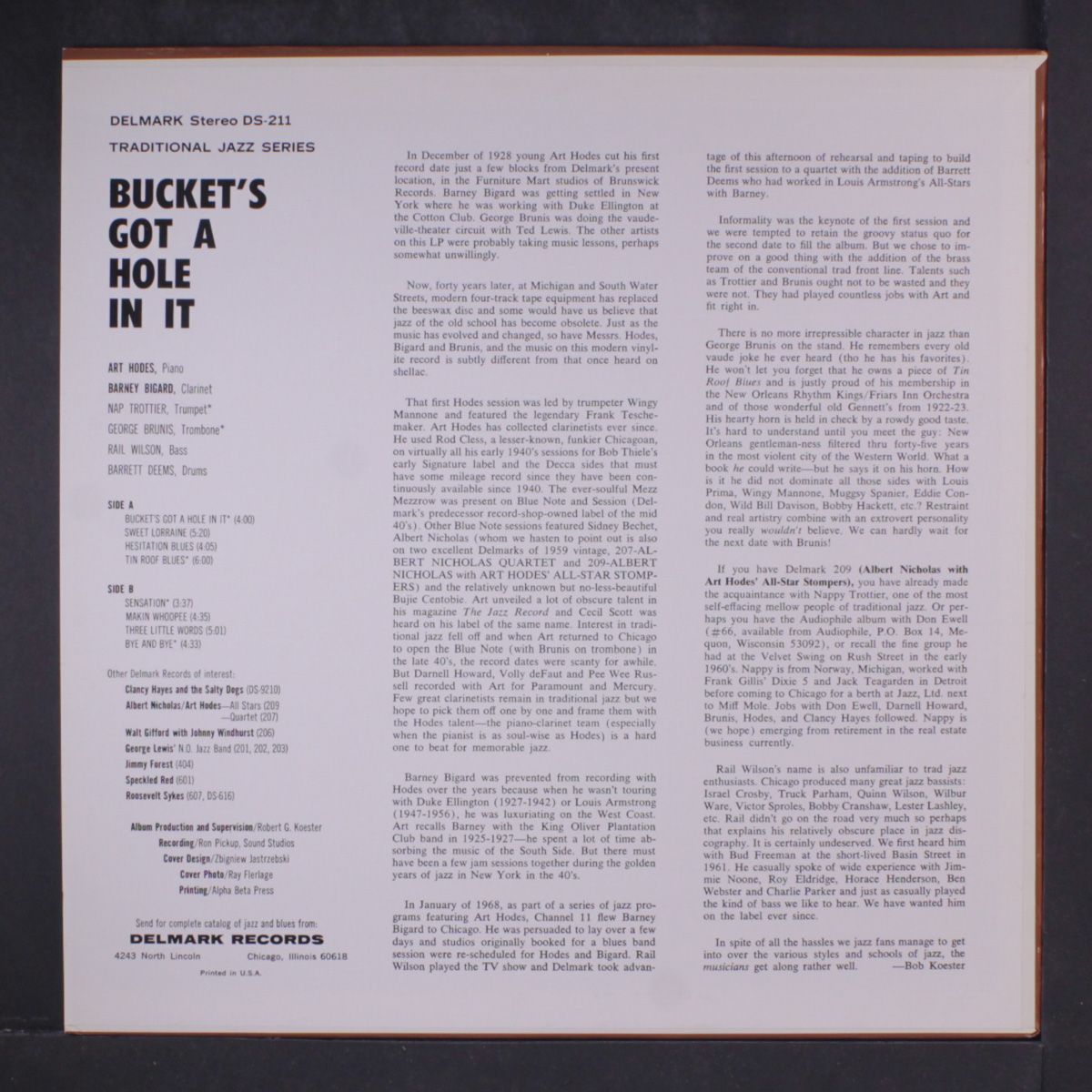 bucket's got a hole in it by BARNEY BIGARD & ART HODES