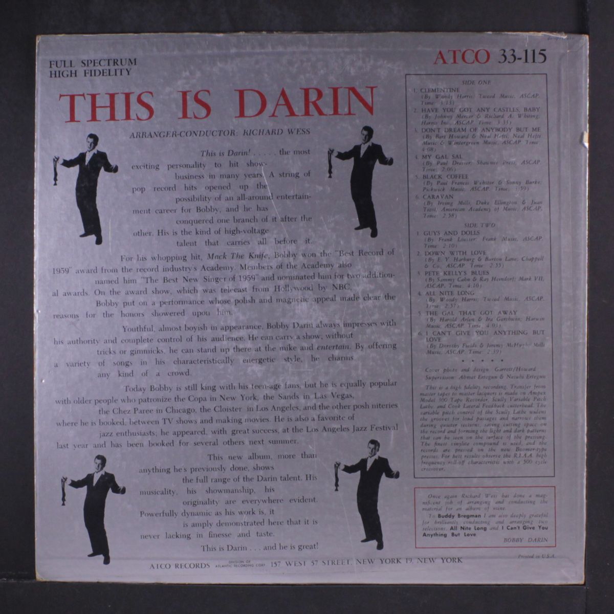 this is darin by BOBBY DARIN