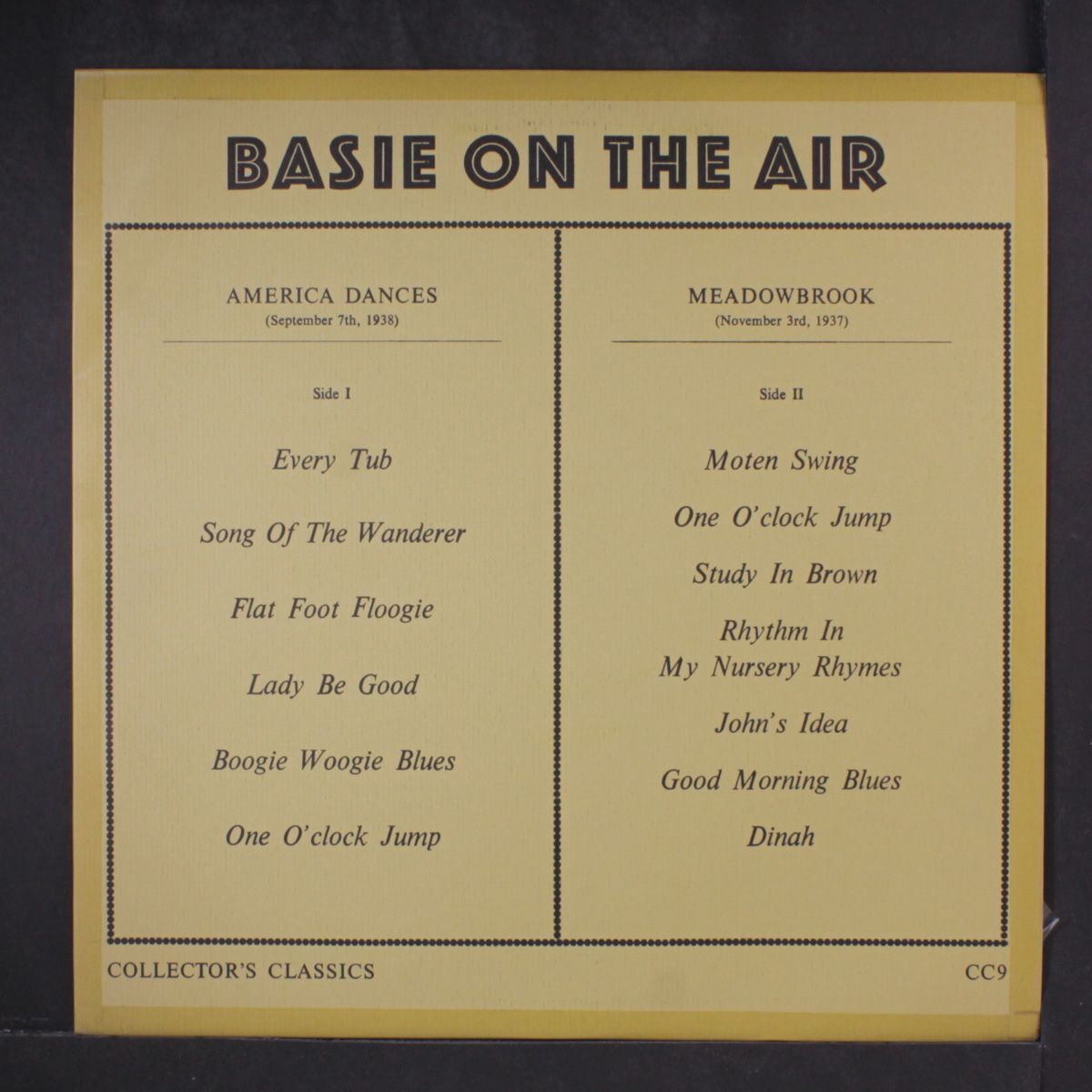 basie on the air: 1937 by COUNT BASIE