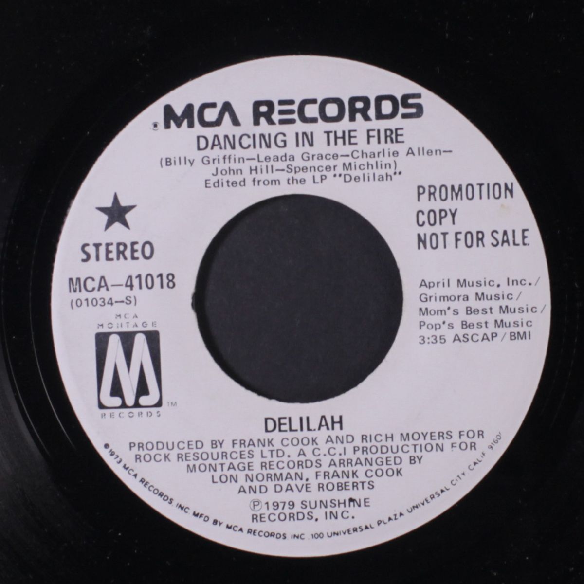 dancing in the fire / same by DELILAH